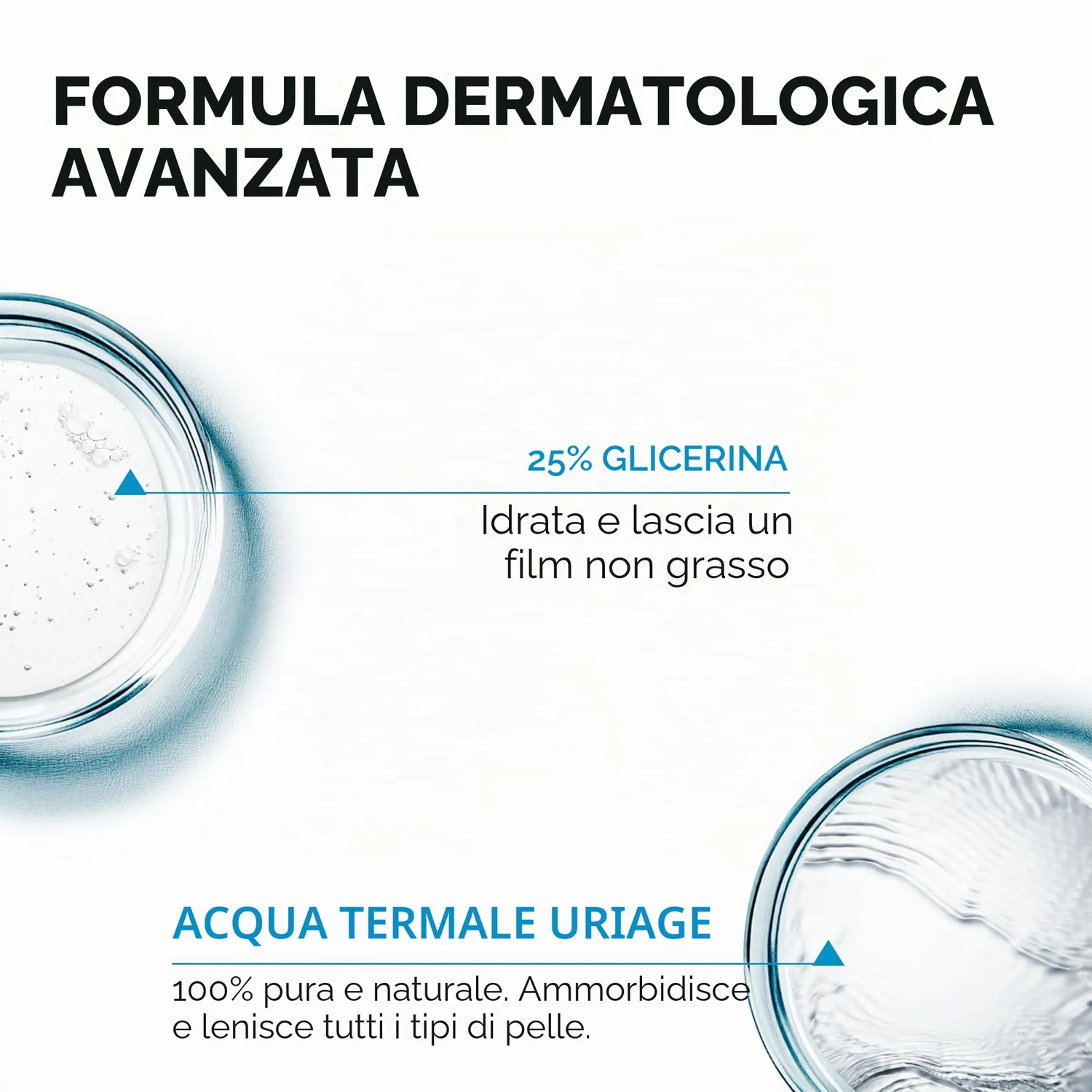 Uriage Eau Thermale Olio Doccia 1 L viso e corpo secco