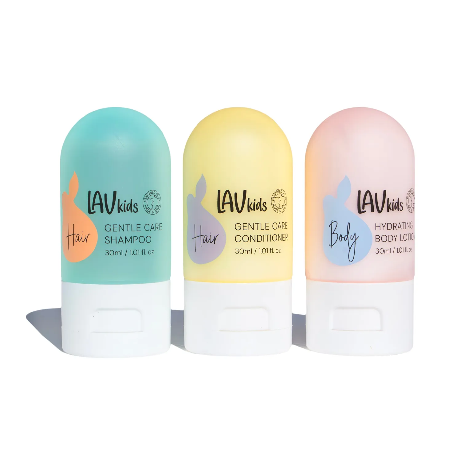 LavKids Set da Viaggio bimbi shampoo balsamo crema 3x30 ml