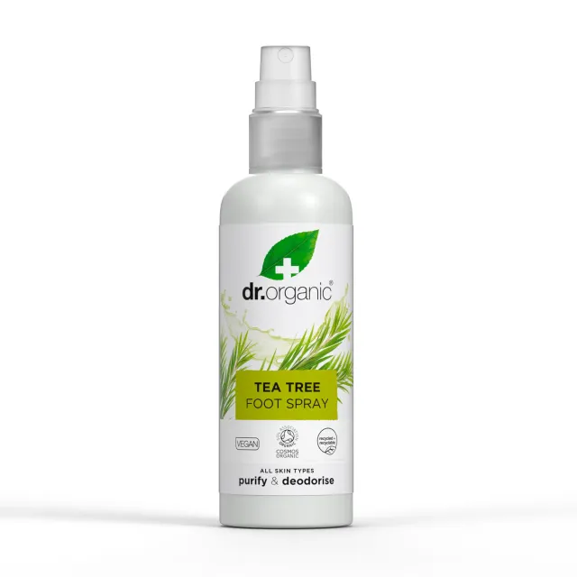 Dr Organic Tea Tree Foot Spray piedi tea tree menta