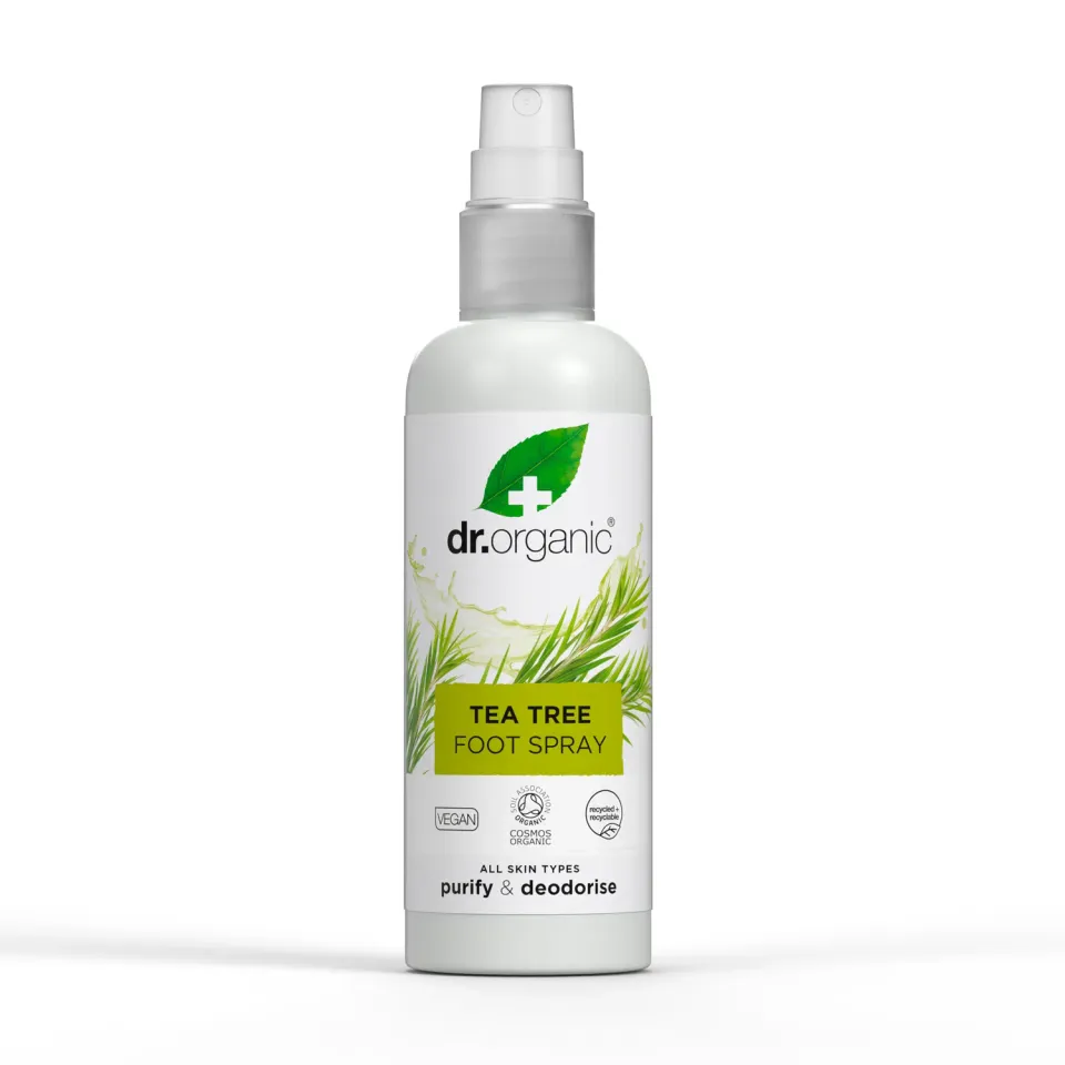Dr Organic Tea Tree Foot Spray piedi tea tree menta
