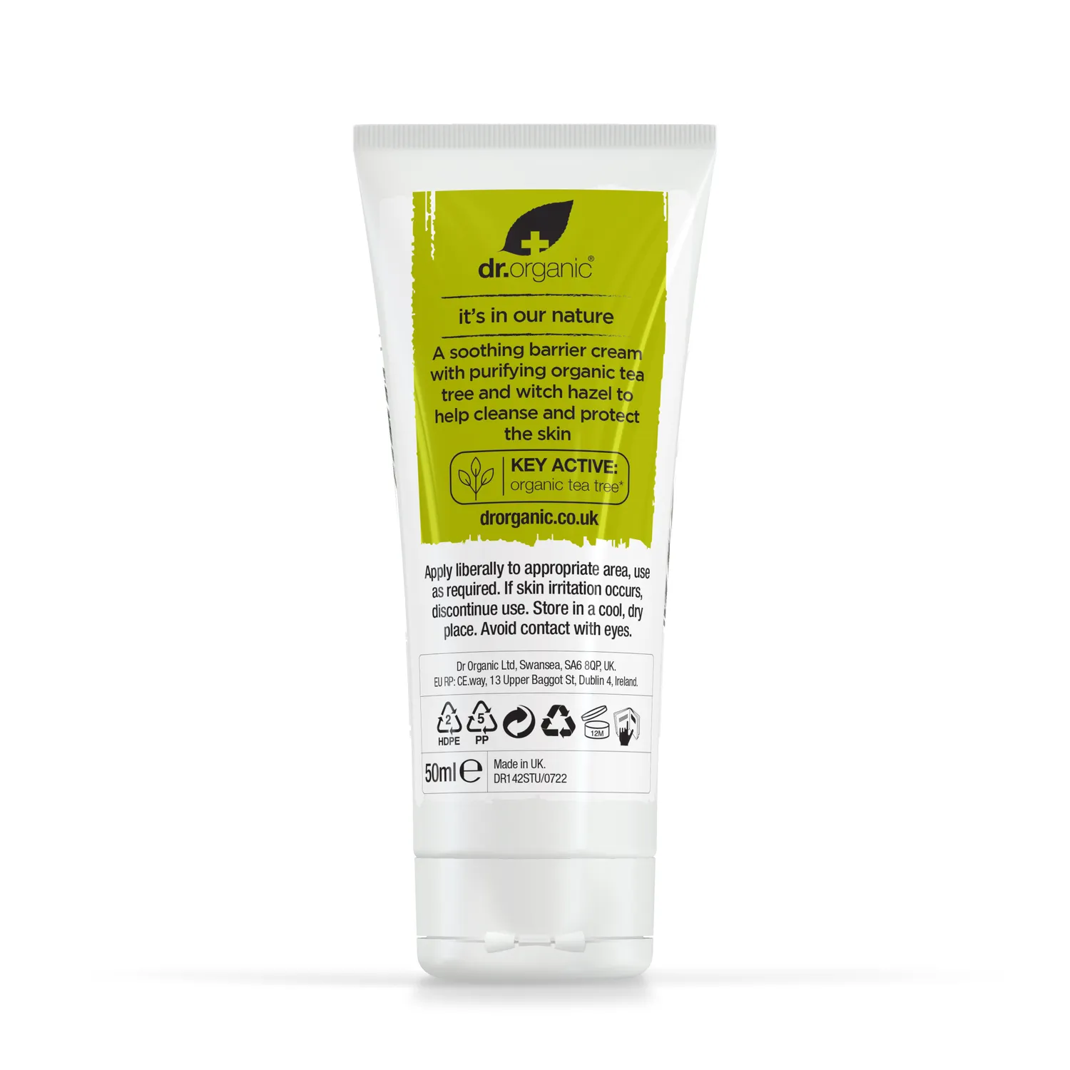 Dr Organic Tea Tree Cream crema viso 50ml purificante