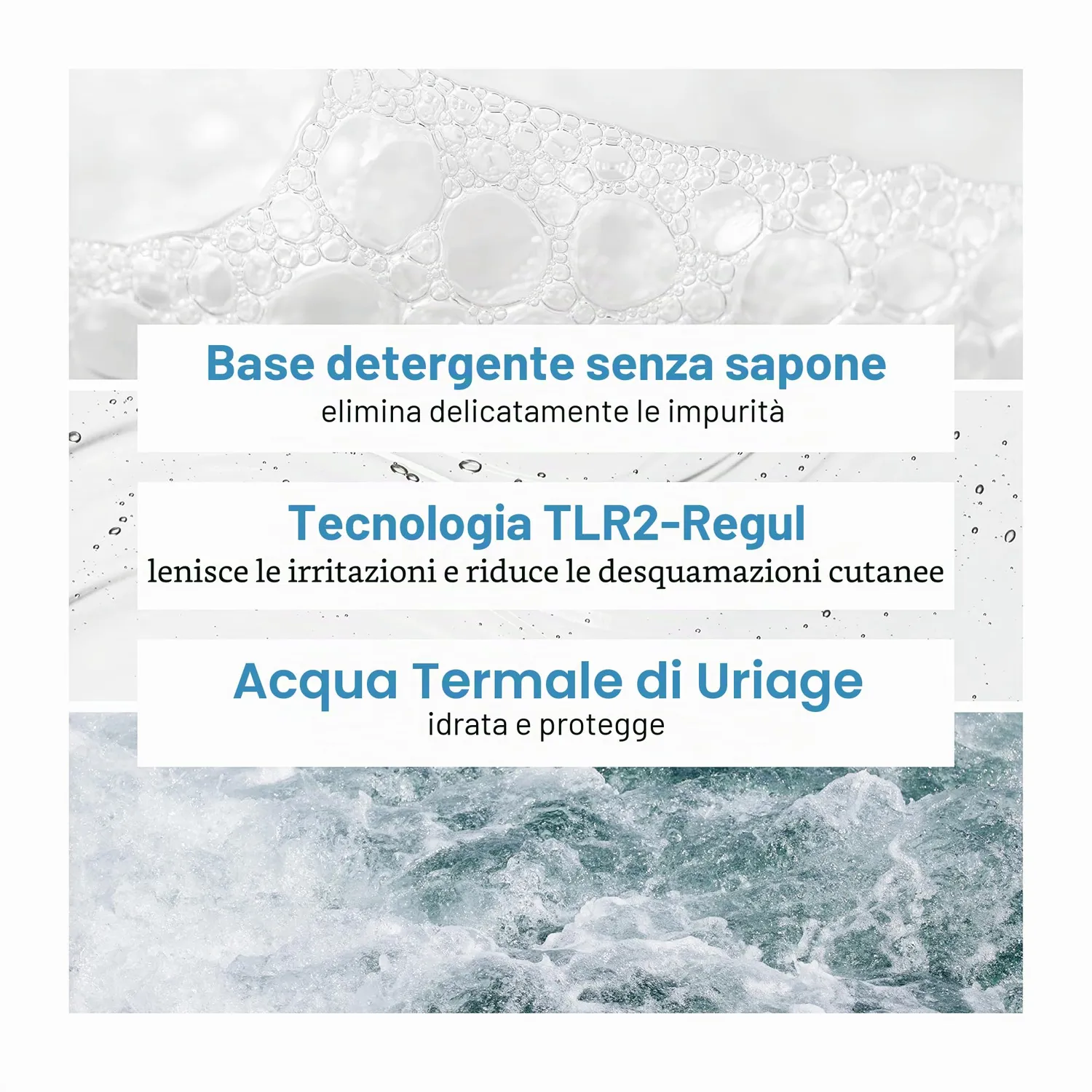 Uriage DS gel detergente purificante viso corpo senza profumo