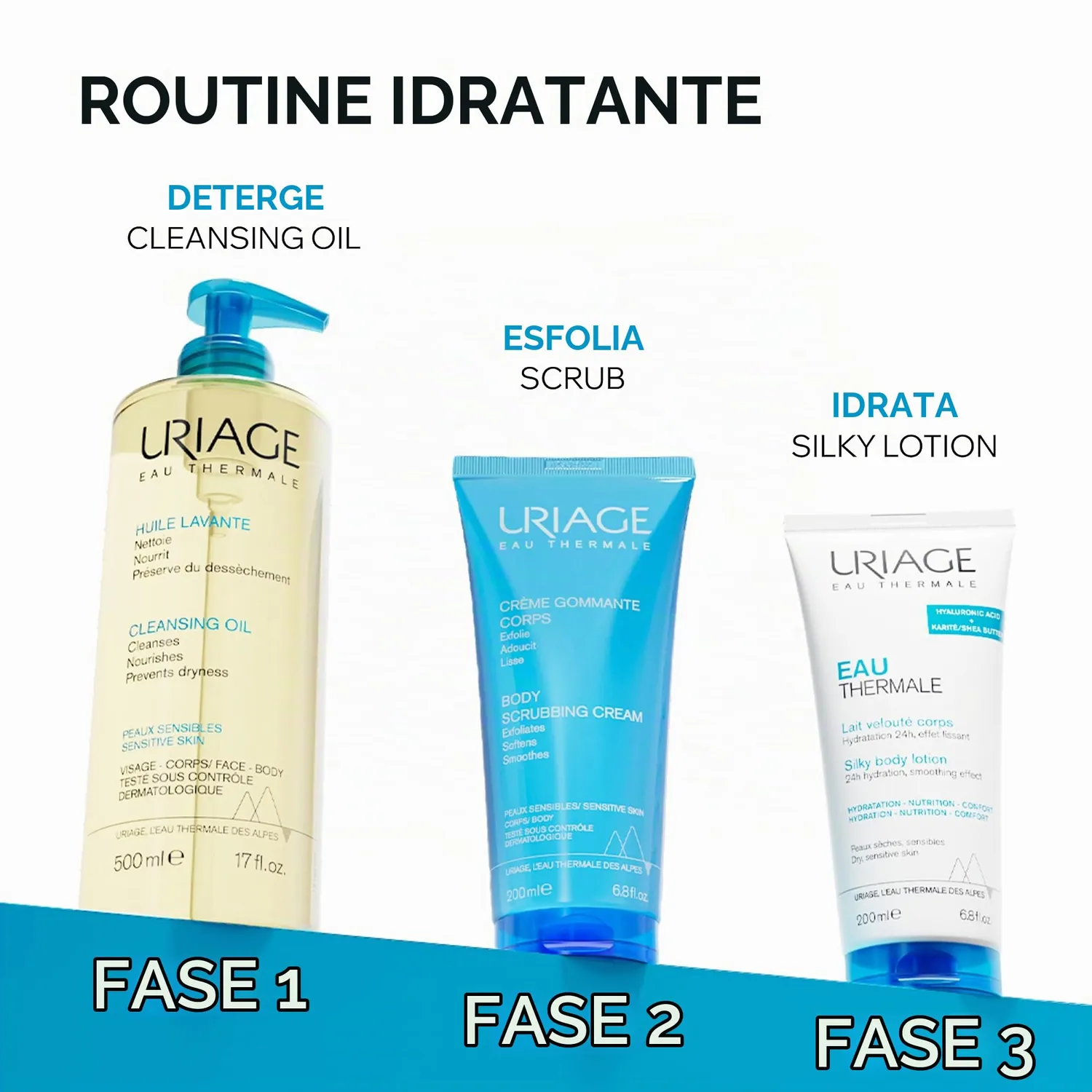 Uriage Eau Thermale latte corpo 200 ml idratante 24h