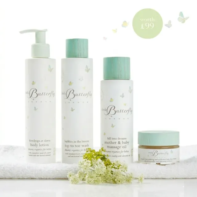 Little Butterfly Baby's Daily Protection Ritual set neonato bio