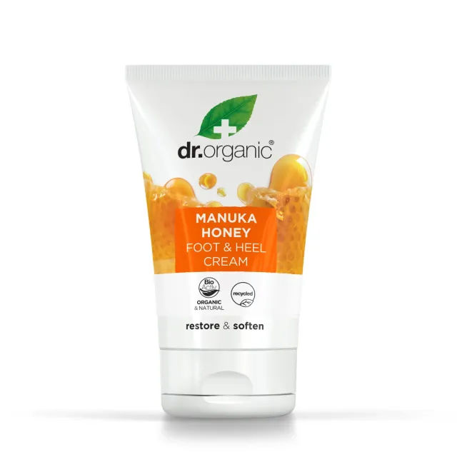 Dr Organic Manuka Honey crema piedi e talloni 125ml nutriente