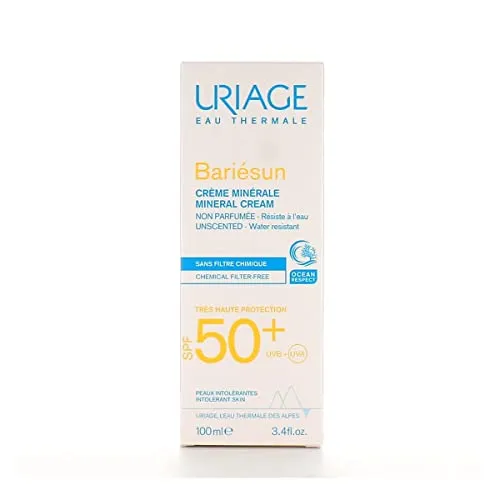 Uriage Bariésun Crema Minerale Viso SPF50+ 100 ml Pelli Sensibili