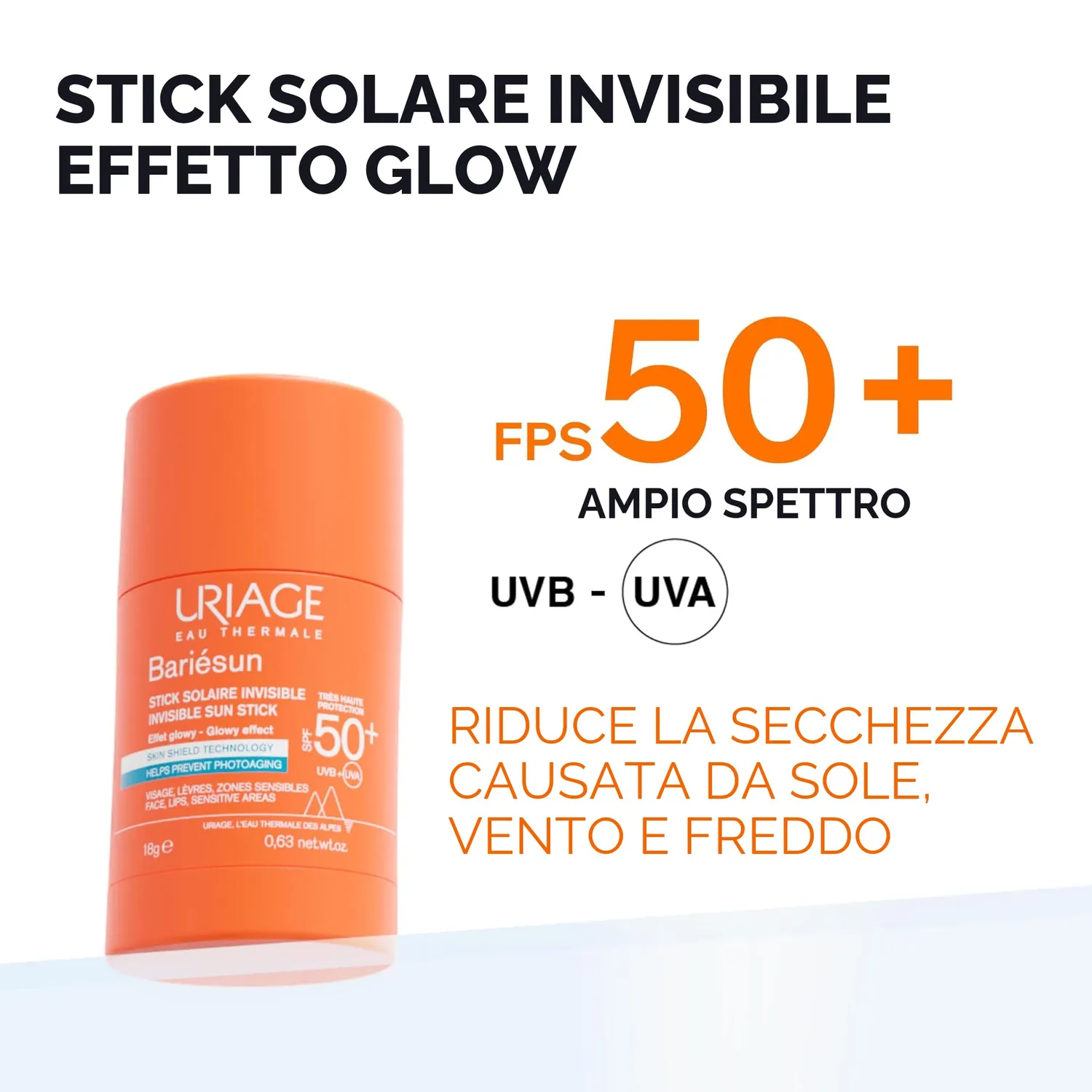 Uriage Bariésun Stick Solare Invisibile SPF50+ 18 g