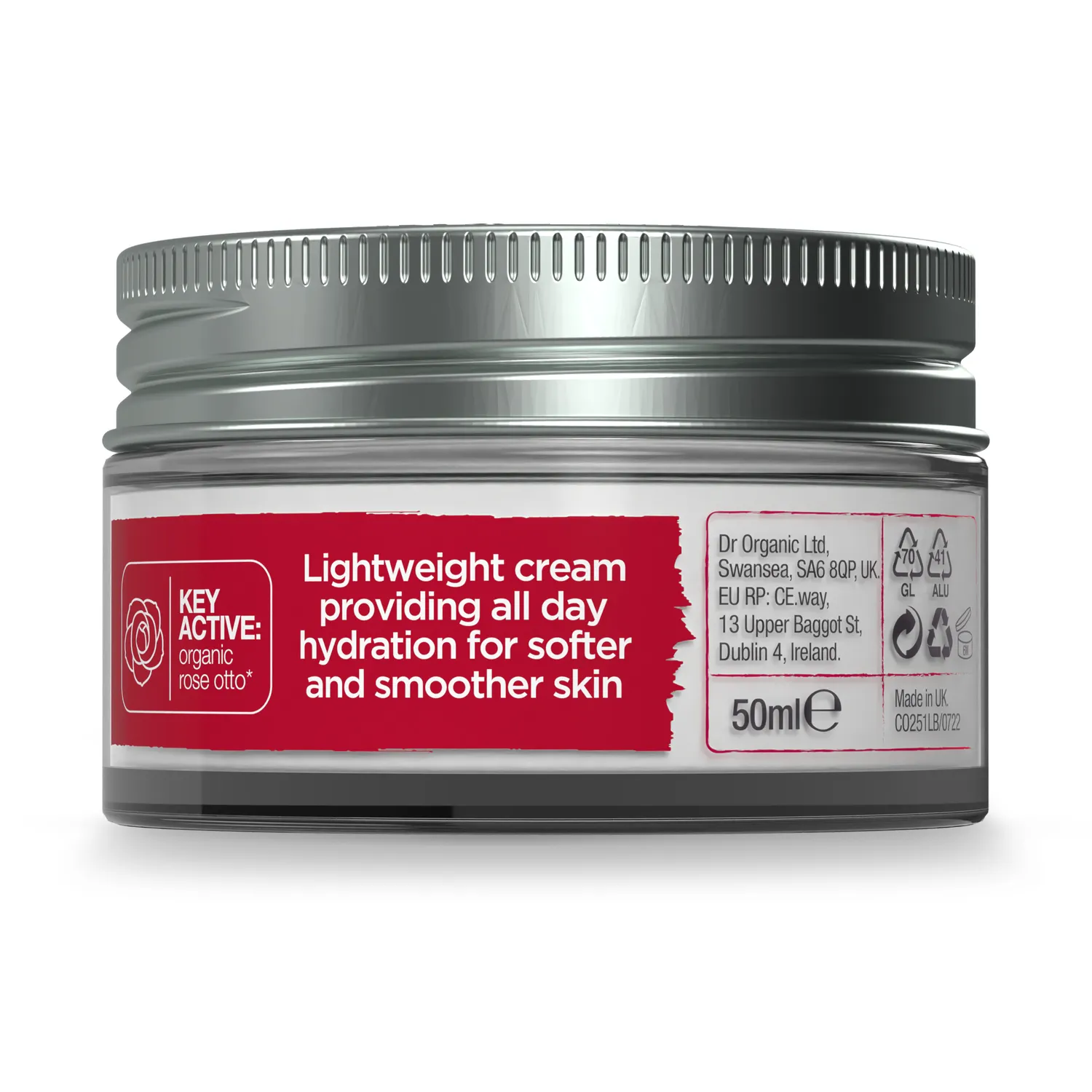 Dr Organic Rose Otto Day Cream 50ml anti-age rosa