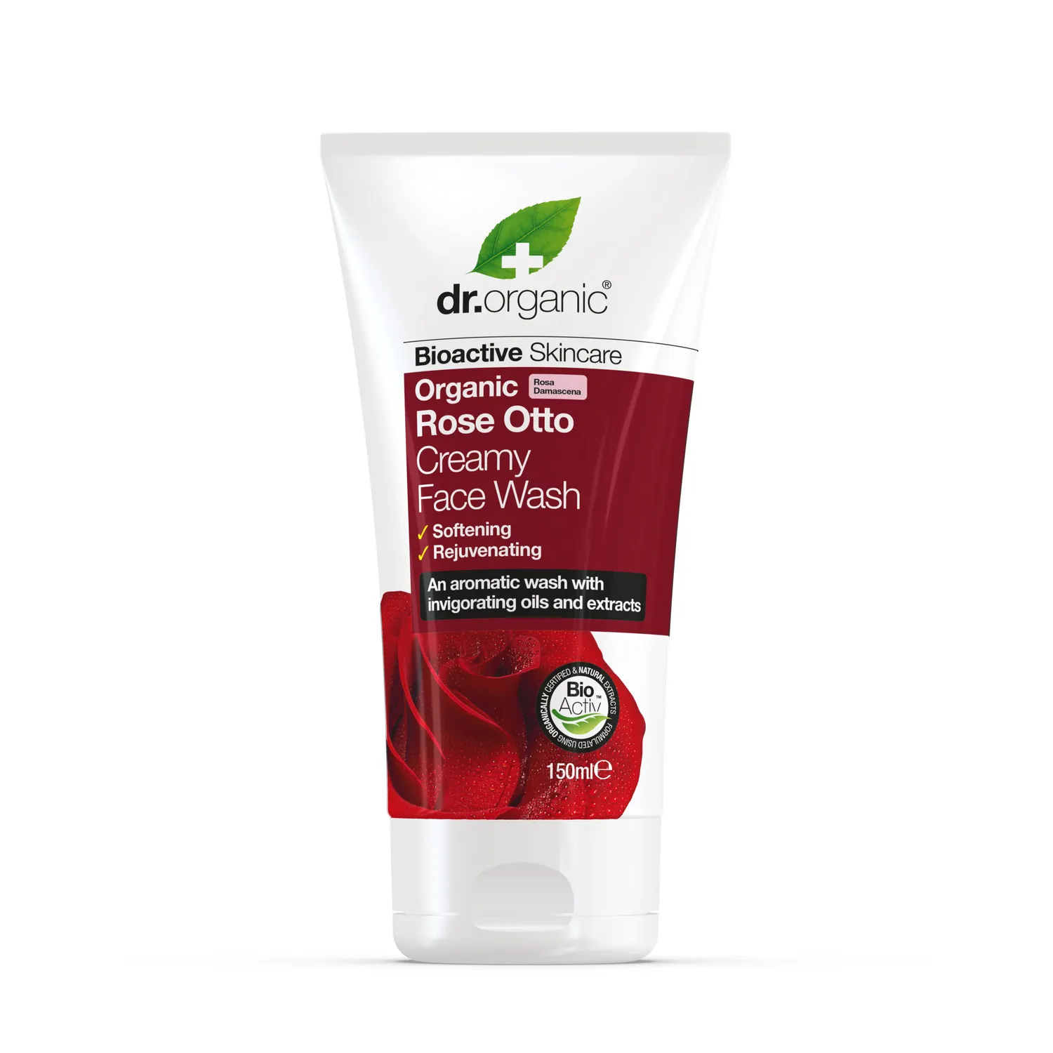 Dr Organic Rose Otto Detergente Viso 150ml Tonificante