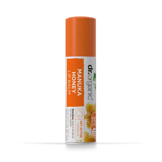 Dr Organic Manuka Honey balsamo labbra 5,7ml SPF15