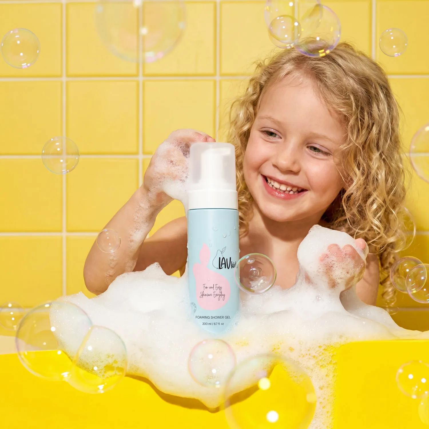 LavKids Gel Doccia Schiuma Pera e Camomilla