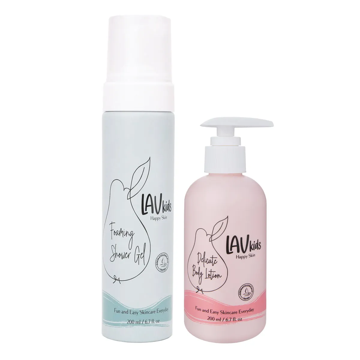 LavKids Duo crema corpo e mousse doccia pera camomilla
