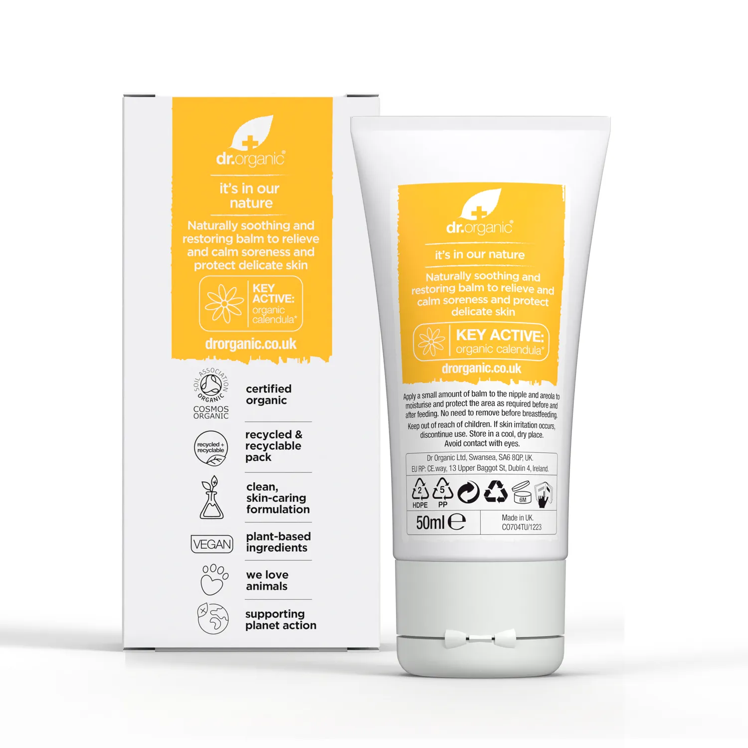 Dr Organic Calendula Nipple Balsamo Seno 30ml Protettivo