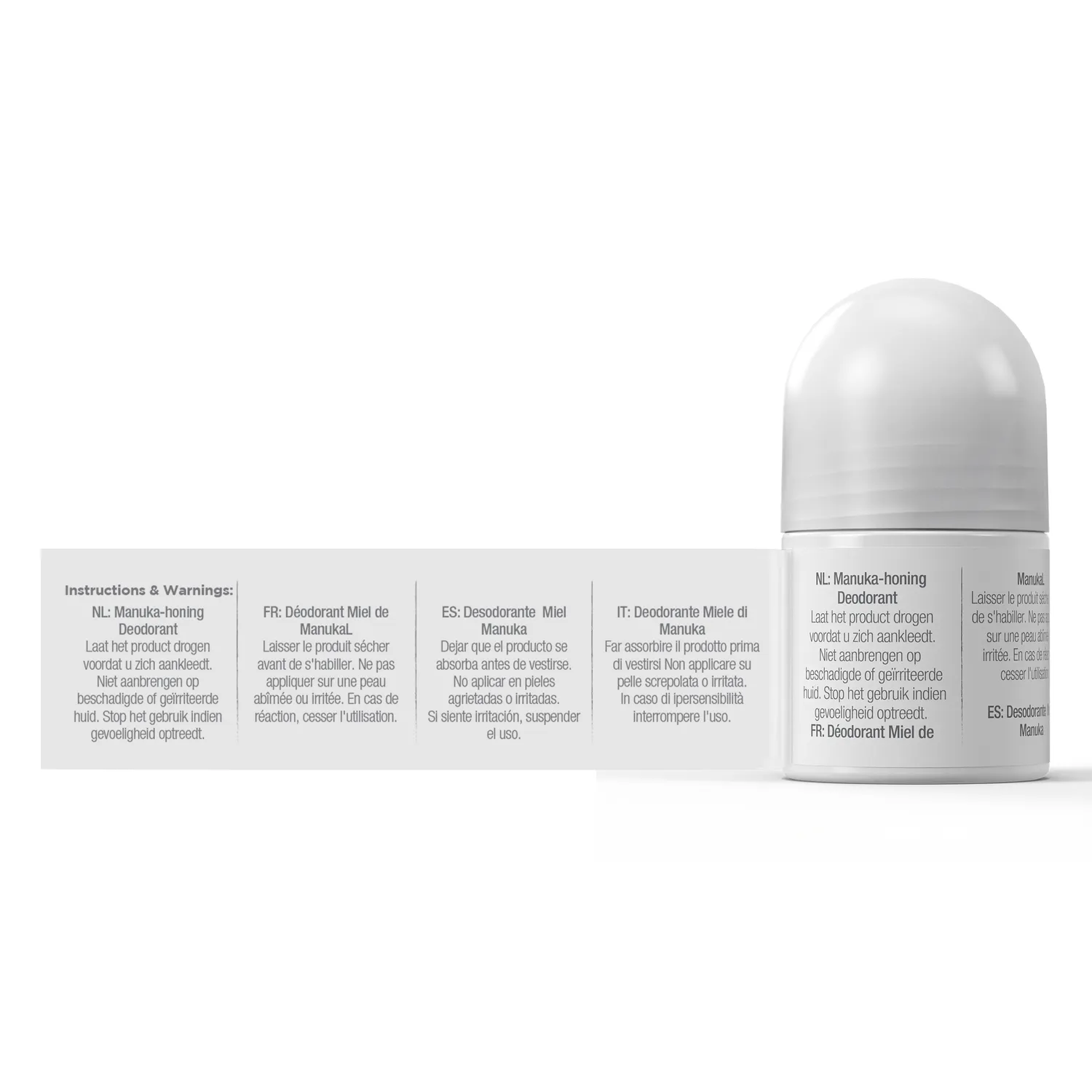 Dr Organic Manuka Honey deodorante roll-on 50ml senza alcol