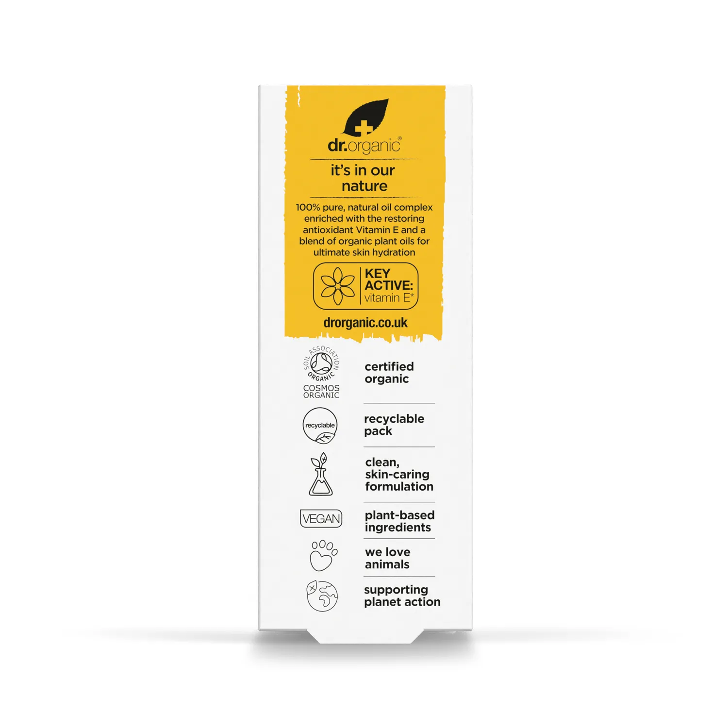 Dr Organic Vitamin E Olio 50ml smagliature e cicatrici
