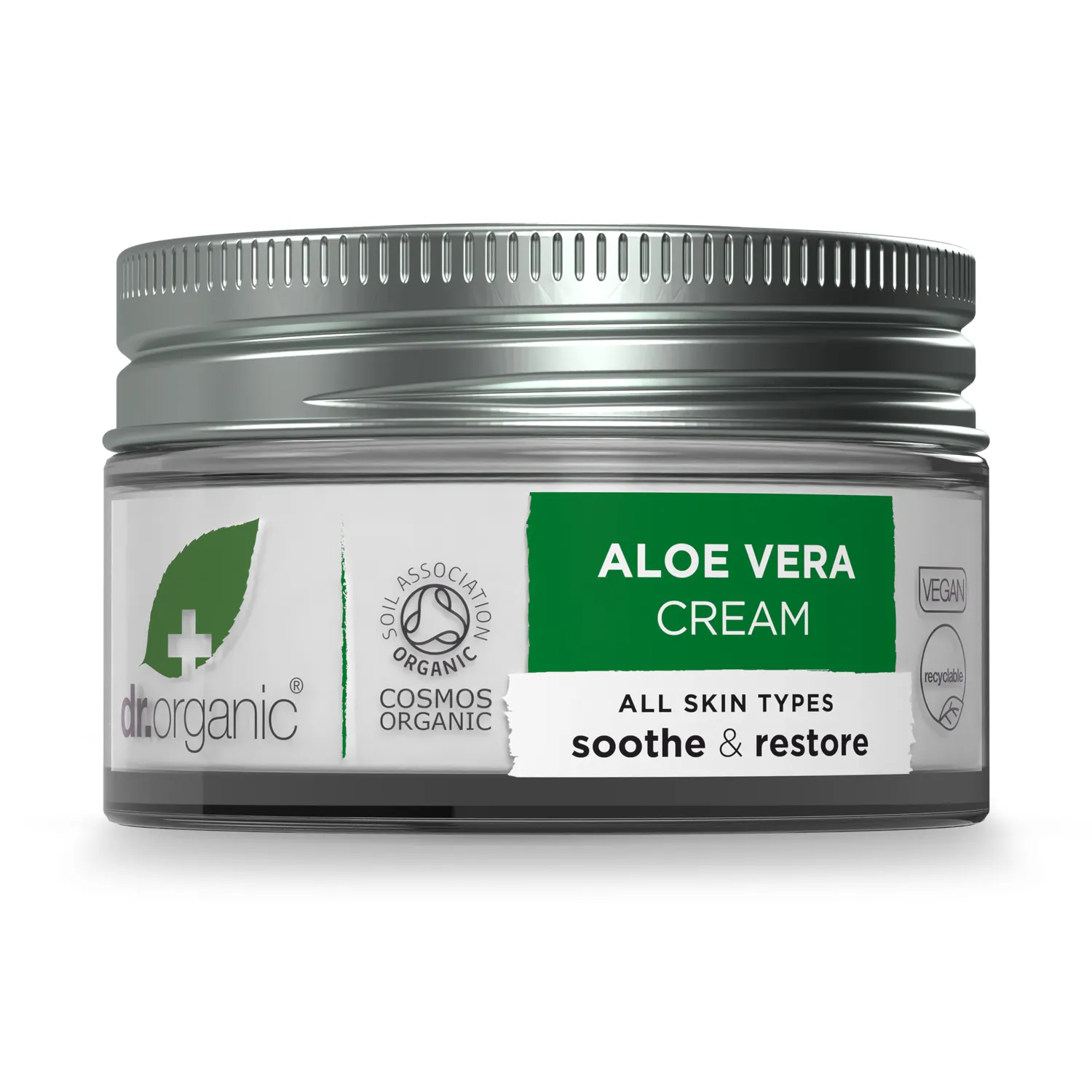 Dr Organic Aloe Vera crema viso 50ml per pelle secca e sensibile