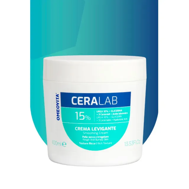 Omeovita CeraLab Crema Levigante corpo urea 10% esfoliante