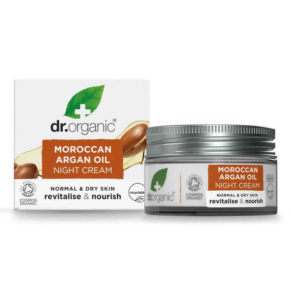 Dr Organic Moroccan Argan Crema notte viso 50ml nutriente