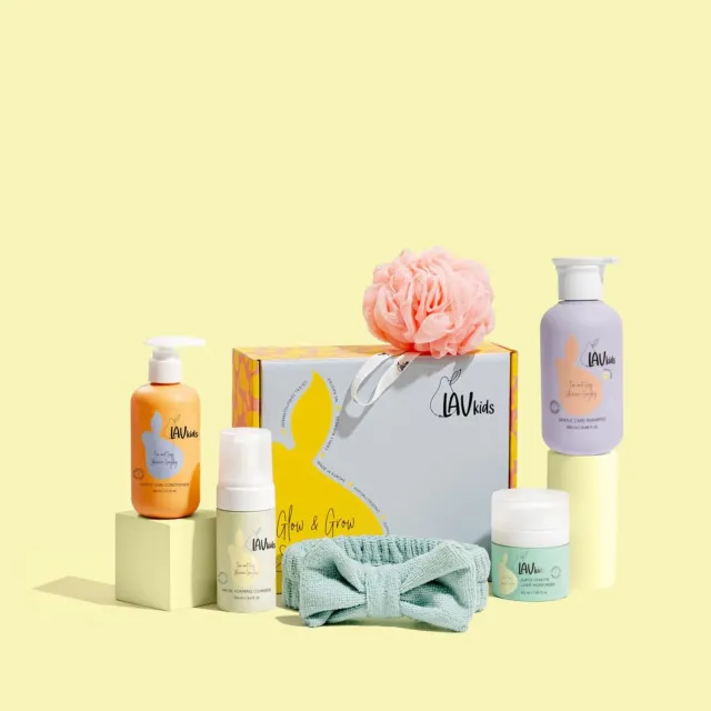 LavKids Set Completo Viso Doccia bimbi mousse crema 5 pezzi
