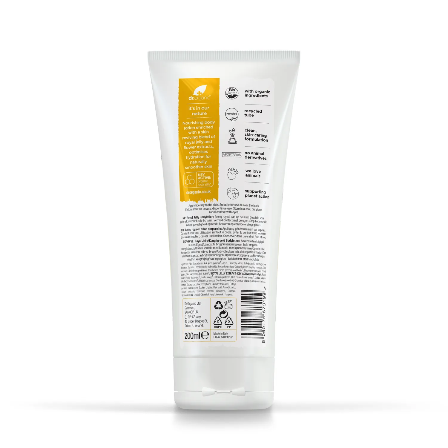 Dr Organic Skin Expert Body Lotion crema corpo 200ml nutriente