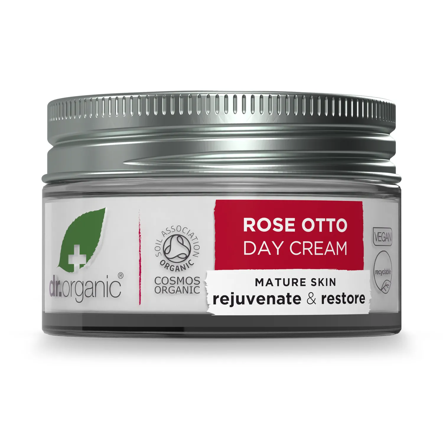 Dr Organic Rose Otto Day Cream 50ml anti-age rosa