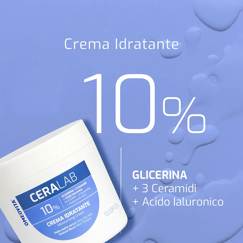 Omeovita CeraLab Crema Idratante viso e corpo pelli secche