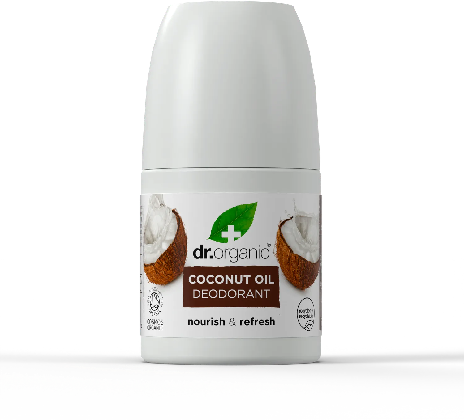 Dr Organic Coconut Oil deodorante roll-on 50ml senza alluminio