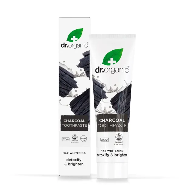 Dr Organic Charcoal dentifricio carbone attivo 100ml menta