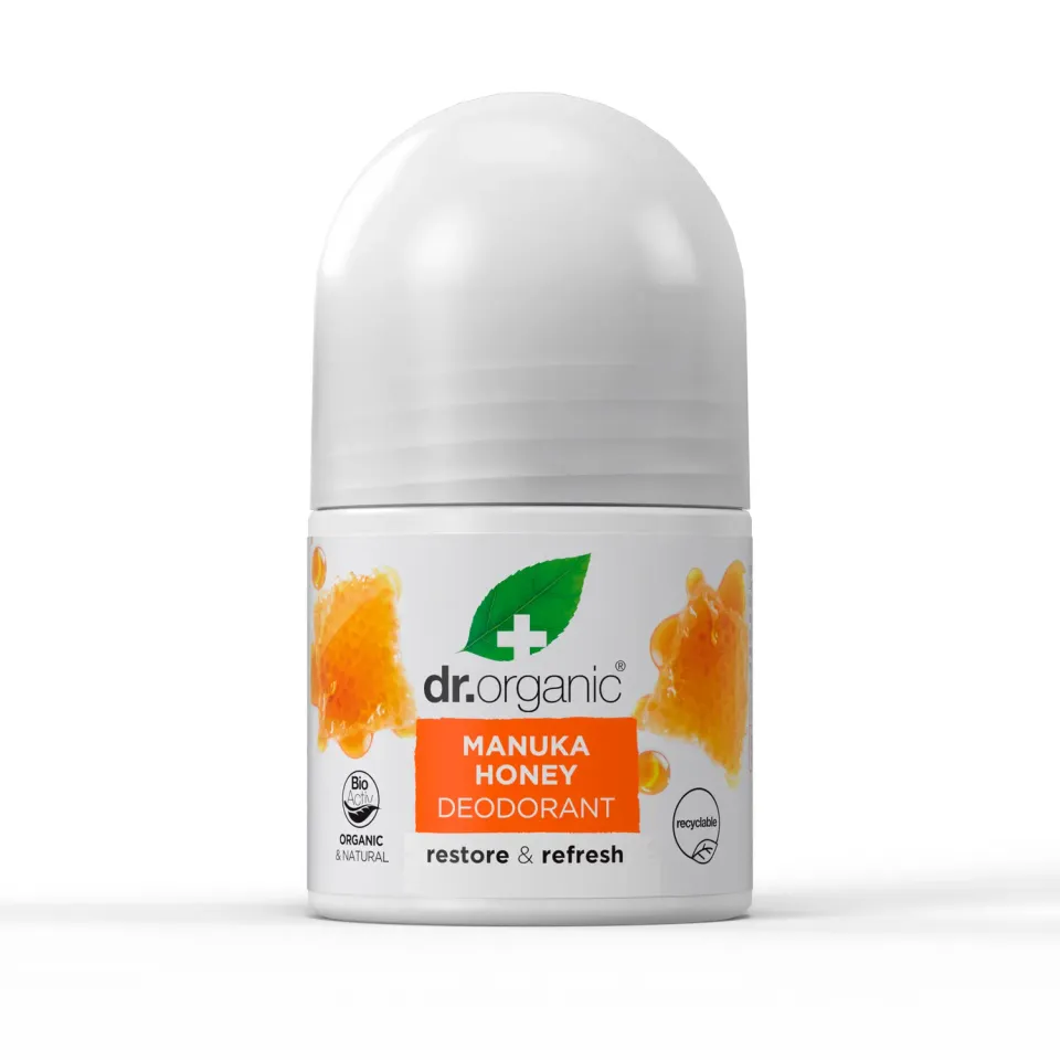 Dr Organic Manuka Honey deodorante roll-on 50ml senza alcol