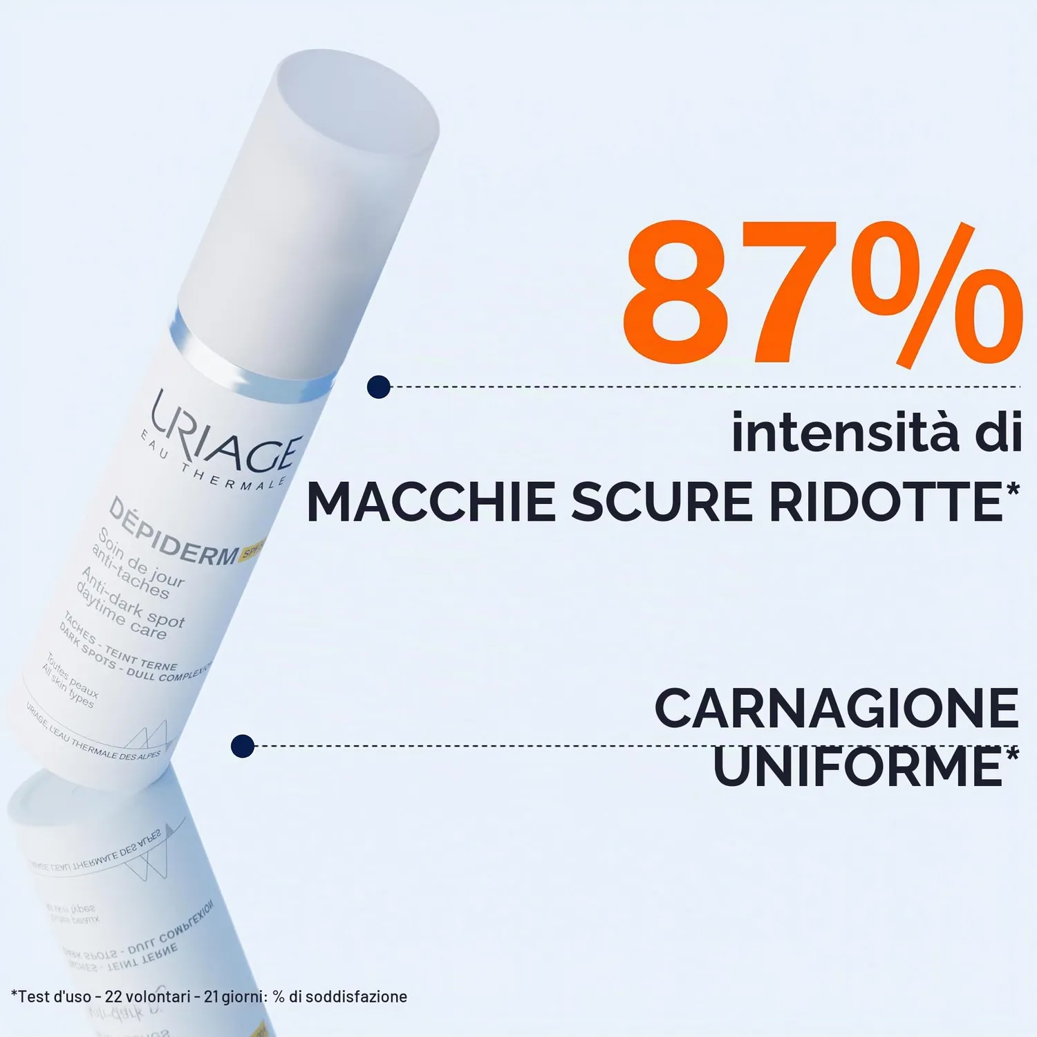 Uriage Depiderm Crema Viso Antimacchie SPF50+ Vitamina C