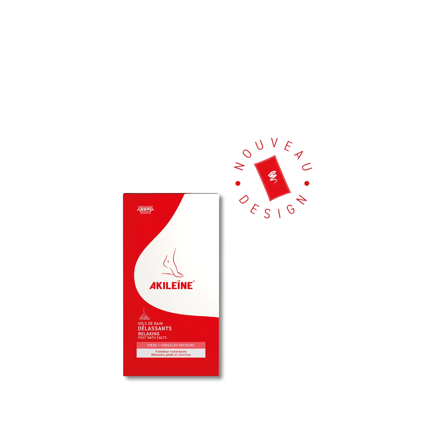 Akileïne Rosso Pediluvio bagno piedi rinfrescante