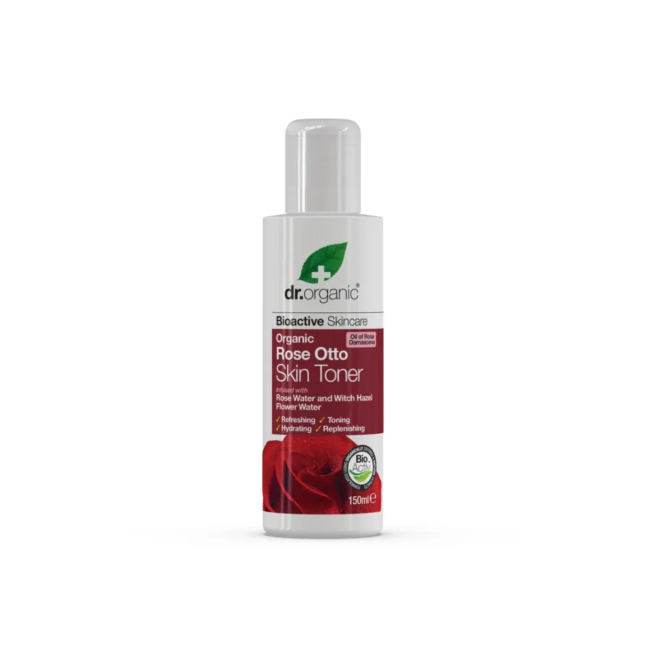 Dr Organic Rose Otto tonico viso 150ml rosa lenitivo
