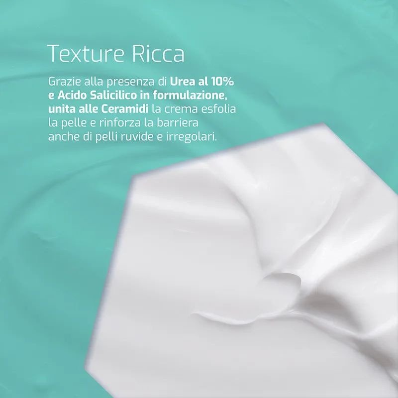 Omeovita CeraLab Crema Levigante corpo urea 10% esfoliante